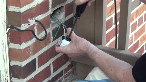 electrical circuit box for brick wall surface|diy outdoor electrical box.